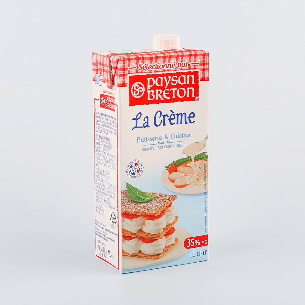 페이장브레통 휘핑크림 1L 무가당 동물성 생크림 (유통기한 24.2.2) [원산지:프랑스산(지앤지푸드)]