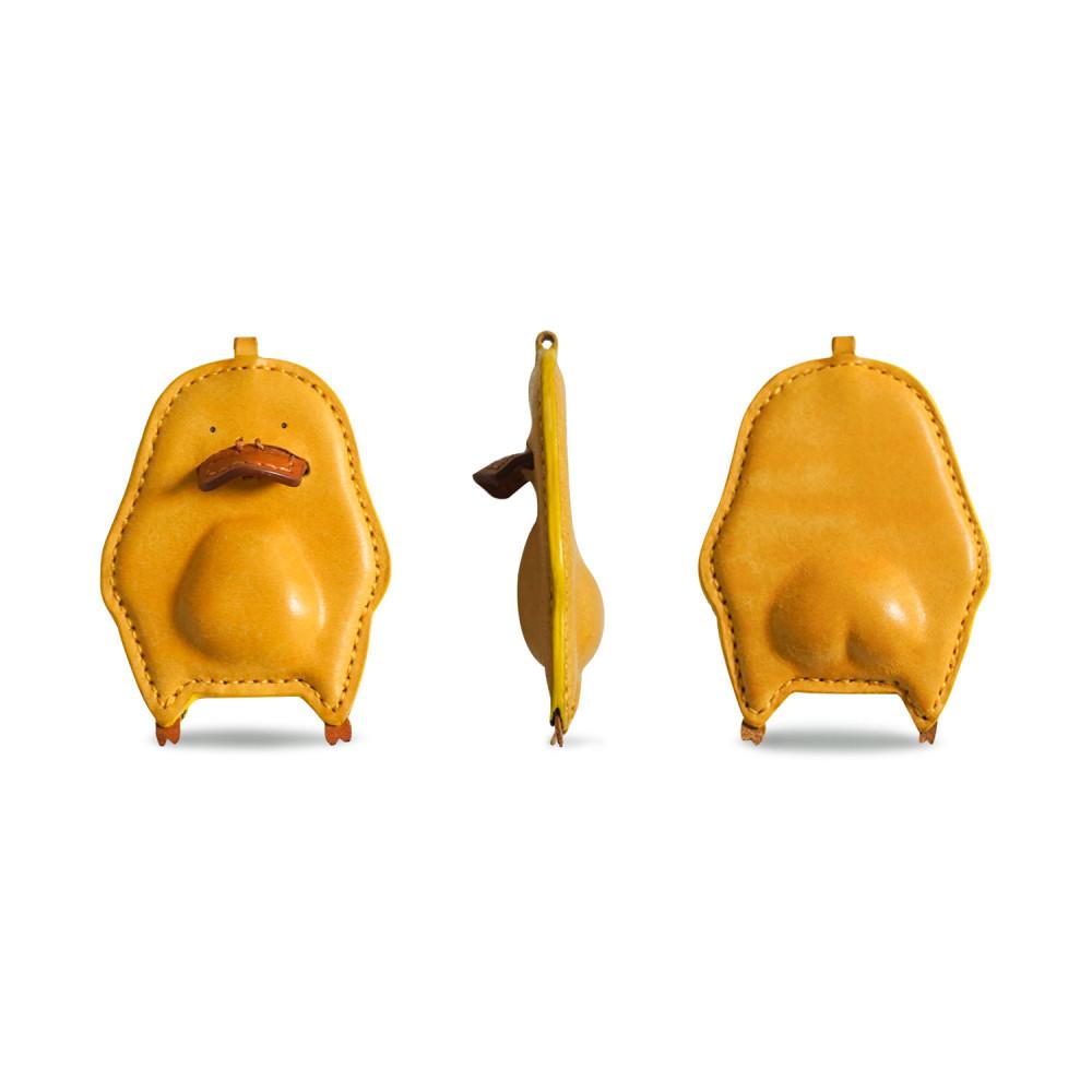 [투핸즈레더] 핸드메이드 가죽 오리 키링