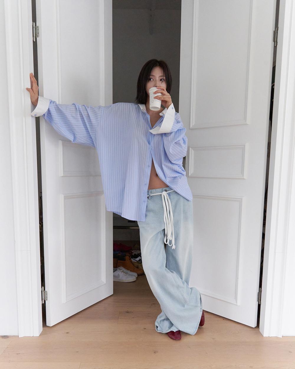 25SS spring cleric stripe shirt