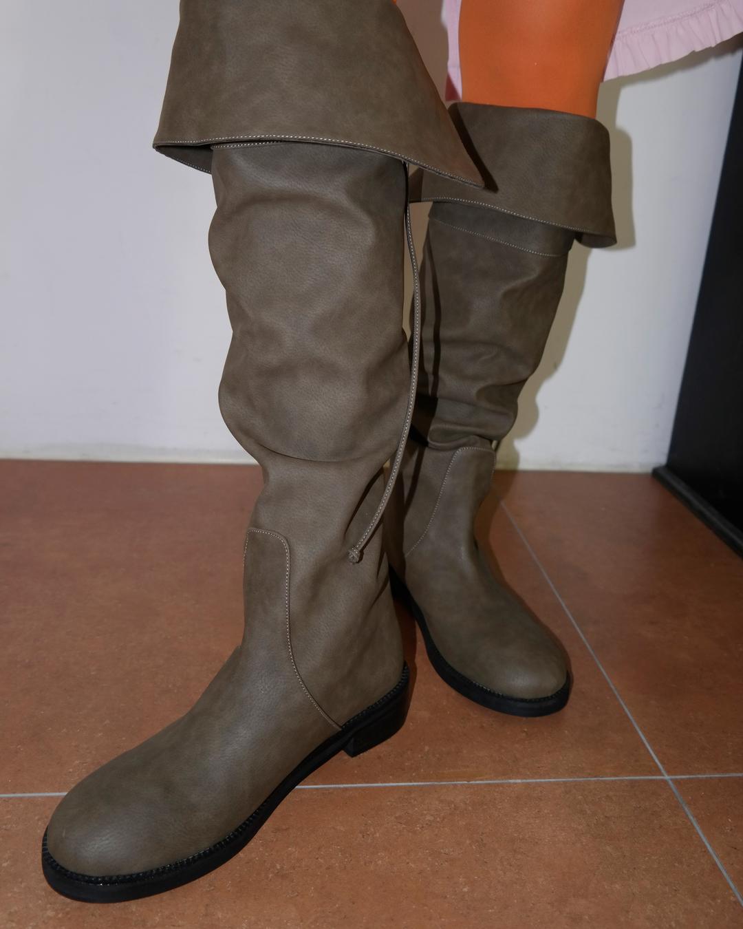 이알알 high fold boots