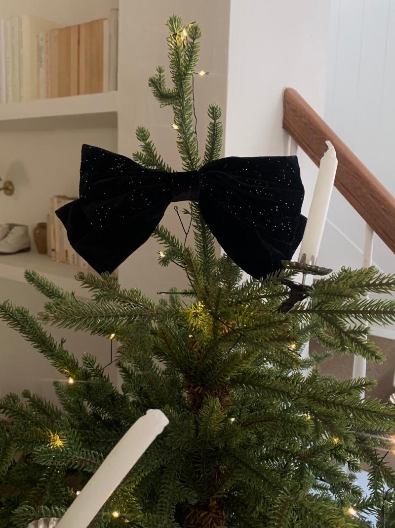 twinkle velvet ribbon hairpin