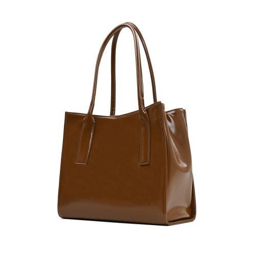 클래식 쇼퍼백_브라운