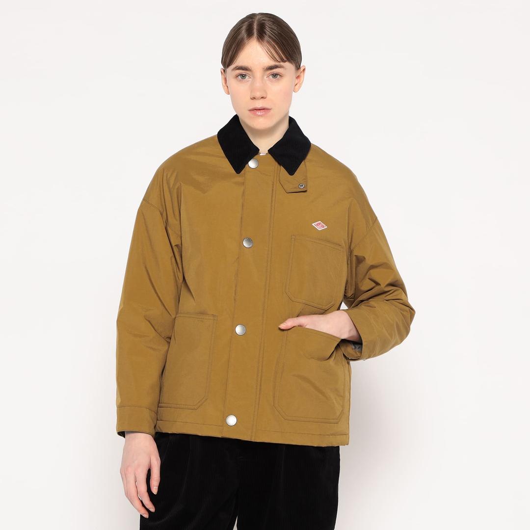 WOMEN'S NYLON TAFFETA WORK JACKET - MUSTARD / 36