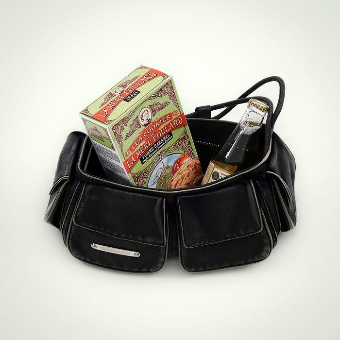 Out pocket shoulder bag vintage grey