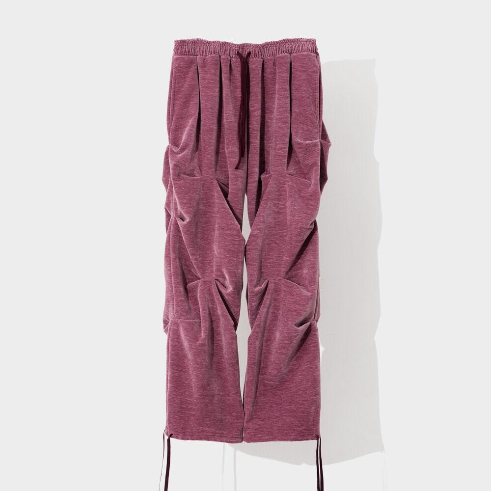 CREASE VELVET PANTS_PK