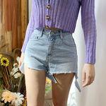 양찢핫팬츠 데님핫팬츠 청반바지 하이웨스트반바지 하이웨스트팬츠 하이웨스트핫팬츠 연청반바지 데님팬츠 여름반바지