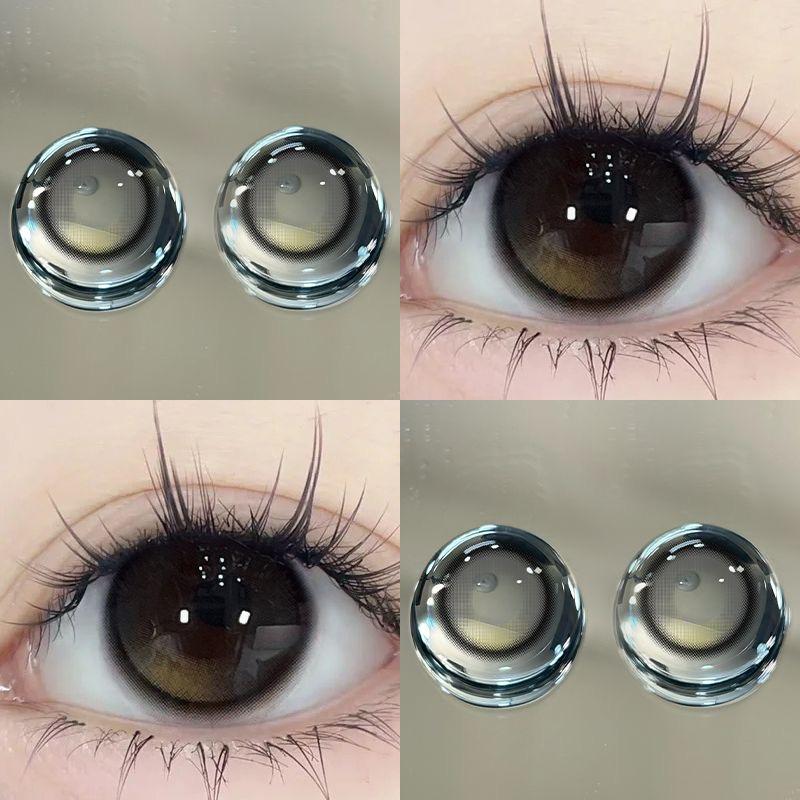 Black Green Highlight 14.2mm Contact Lenses(6 months wear)