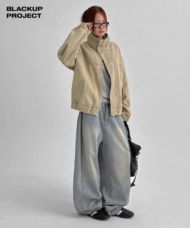 블랙업 [MADE] 지크 하이넥 투웨이 코튼 점퍼