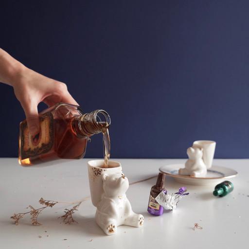 '조은, 쉼Ceramics' 이고지고 반달곰 원샷잔