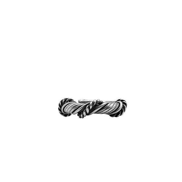 KAREN HILL TRIBE silver Braided rope Ring
