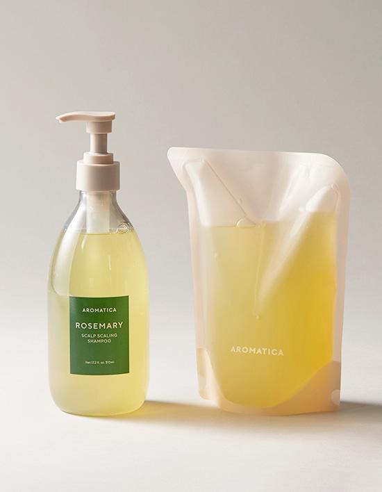 [아로마티카] 로즈마리 스칼프 스케일링 샴푸/리필(510ML/500ML) 2종 (택1)