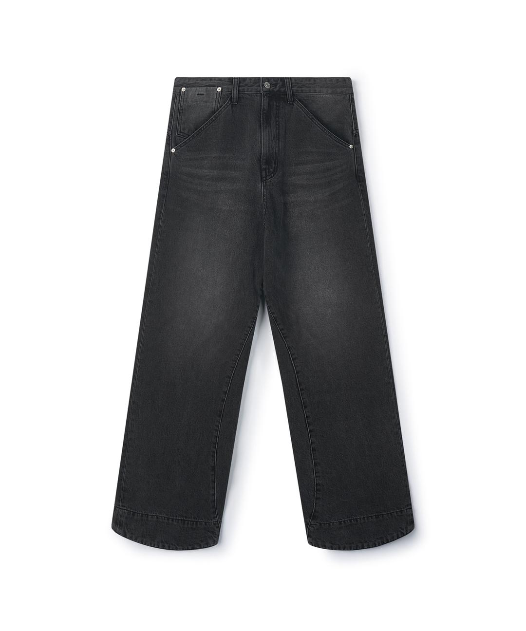 [26S/S] engineered motion denim pants (black)