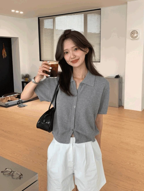 워크 반팔 가디건 (66사이즈까지)