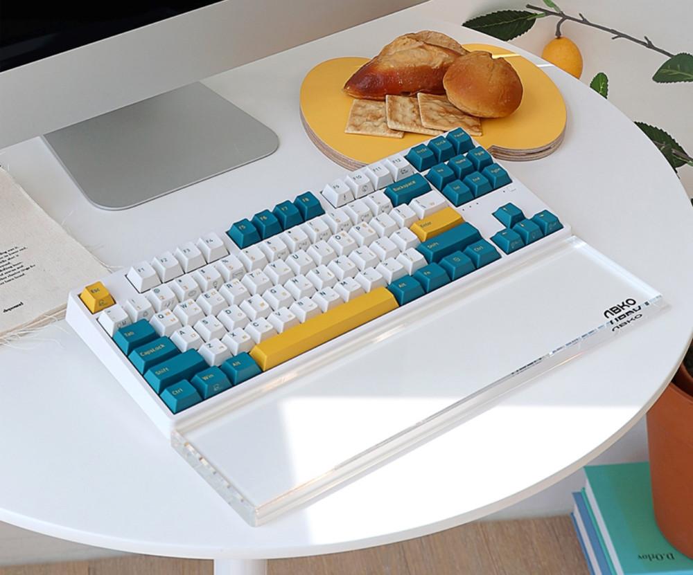 [키보드 공방] 전문 수제 윤활 / 앱코 KN02C 삼색사출 RGB 무접점 키보드
