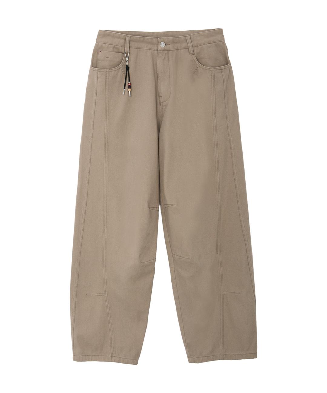 Infusion Dart Curved Pants-Beige