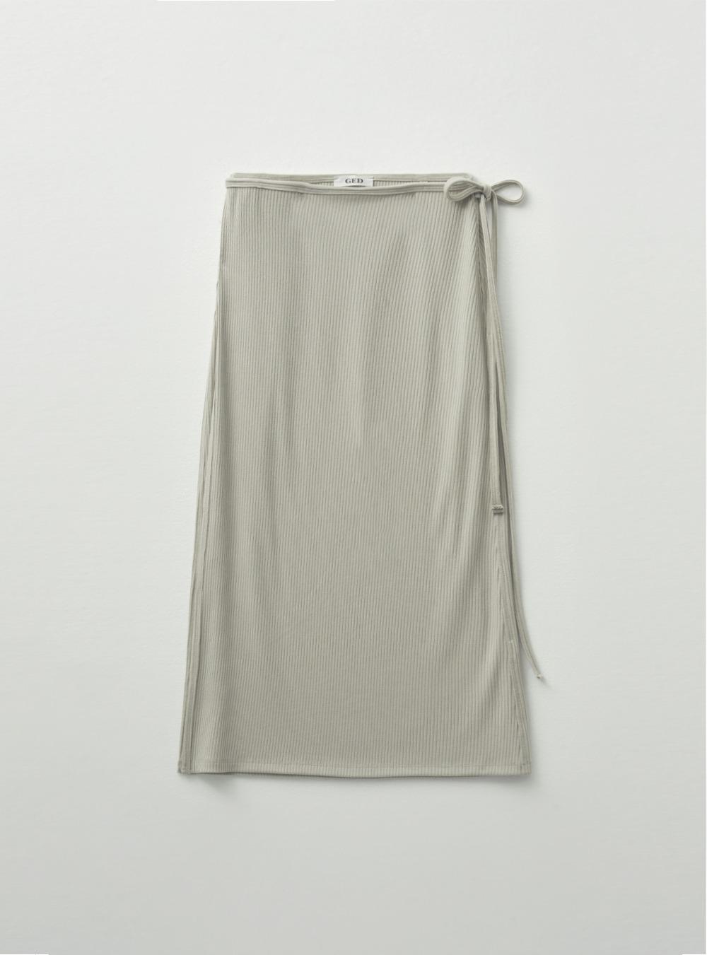 GRETA WRAP SKIRT - SAND BEIGE