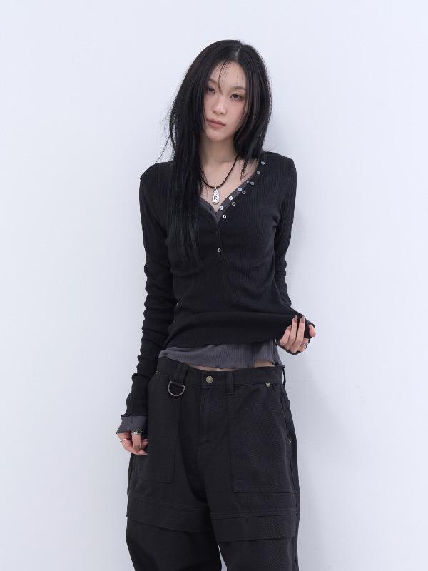 flow button golgi tee