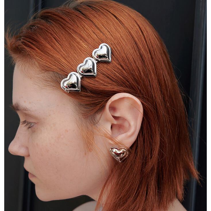 Everyoung Heart Clip (silver)