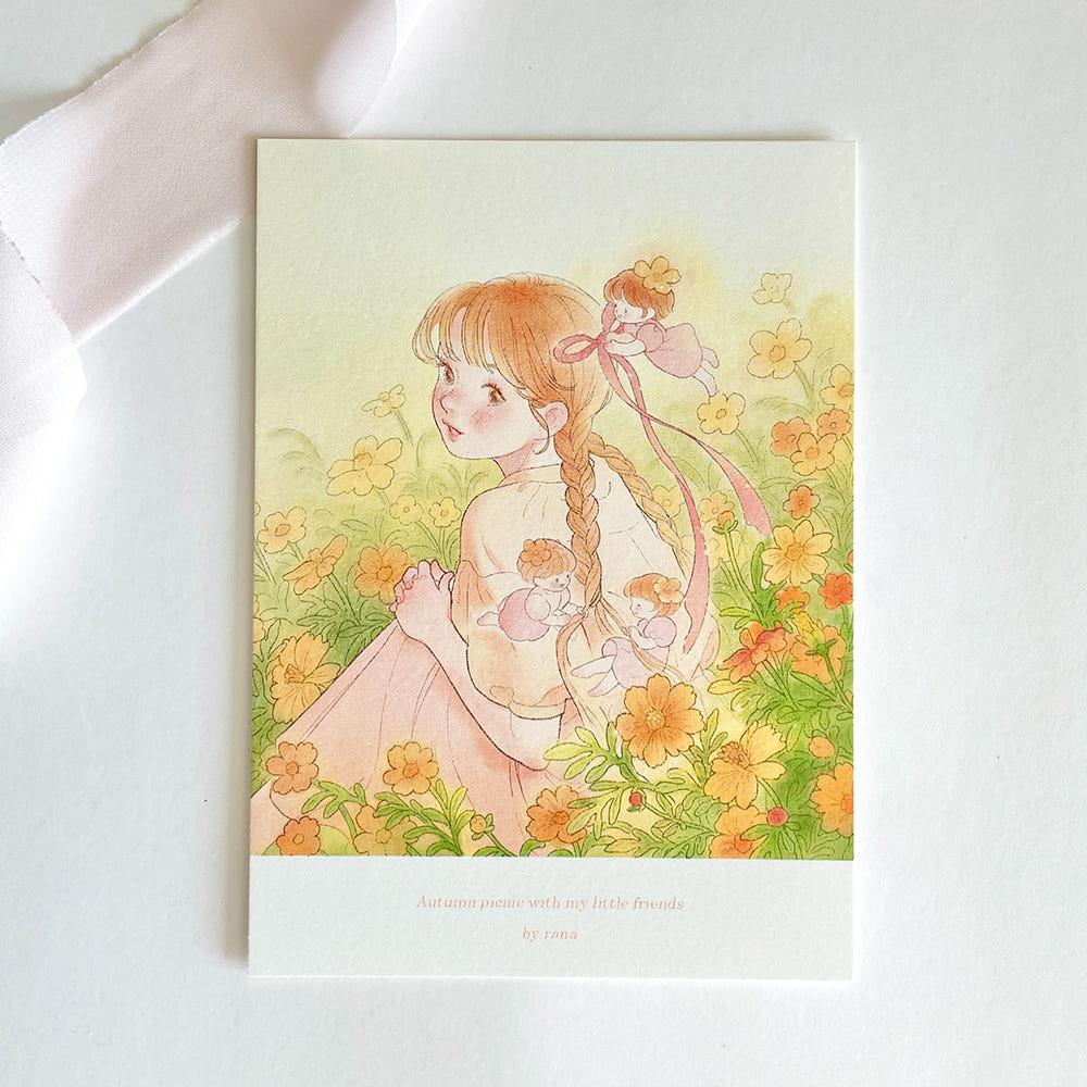[라나] 가을 소풍 엽서