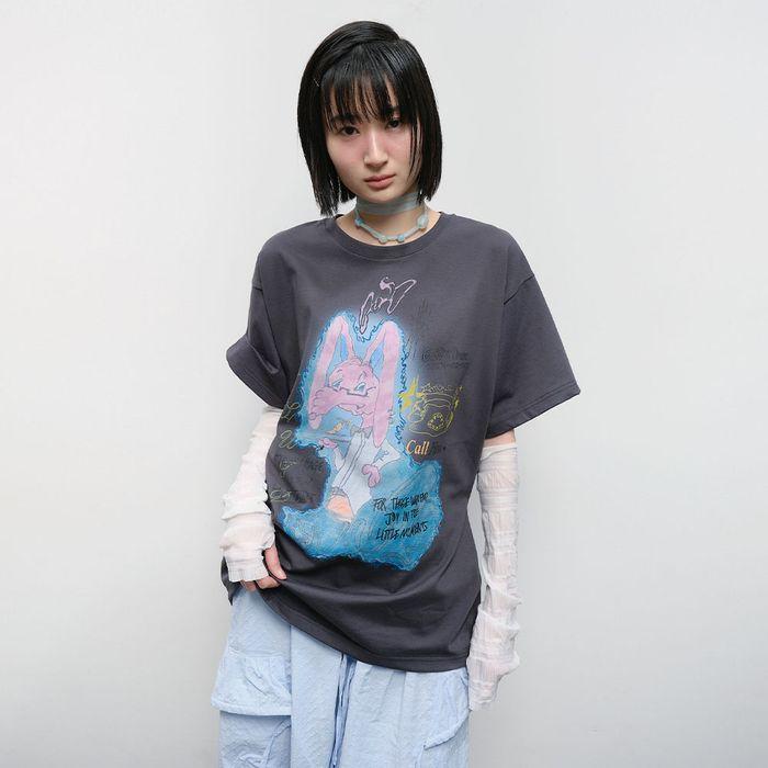 Rabbit Ruched Top [Charcoal]