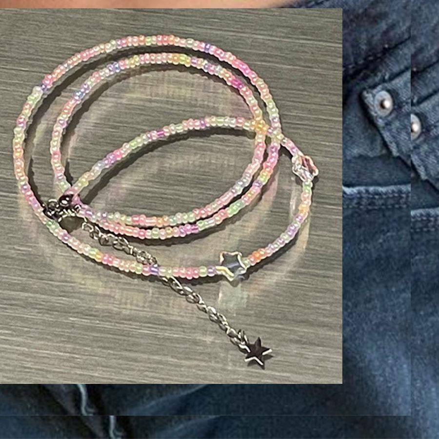 Marshmello waist beads