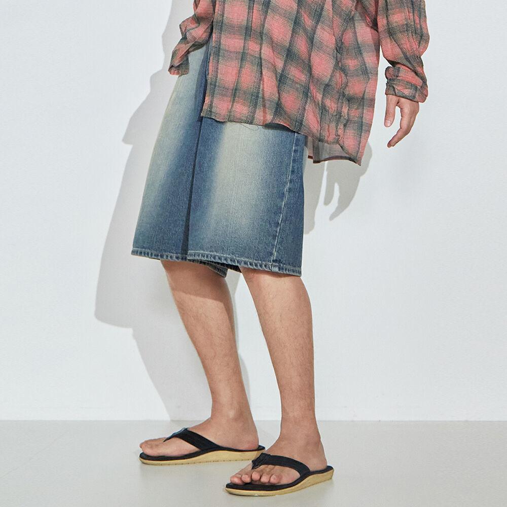 다트 버뮤다 데님 하프팬츠 썸머샌드