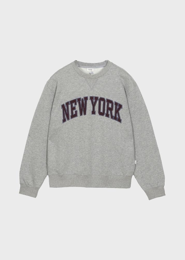 2nd) a NEW YORK sweatshirt (grey)