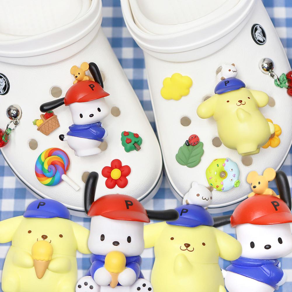 [한정판] 좋아좋아 폼폼푸린 포챠코 애니비츠 크록스 지비츠 세트 호환 파츠