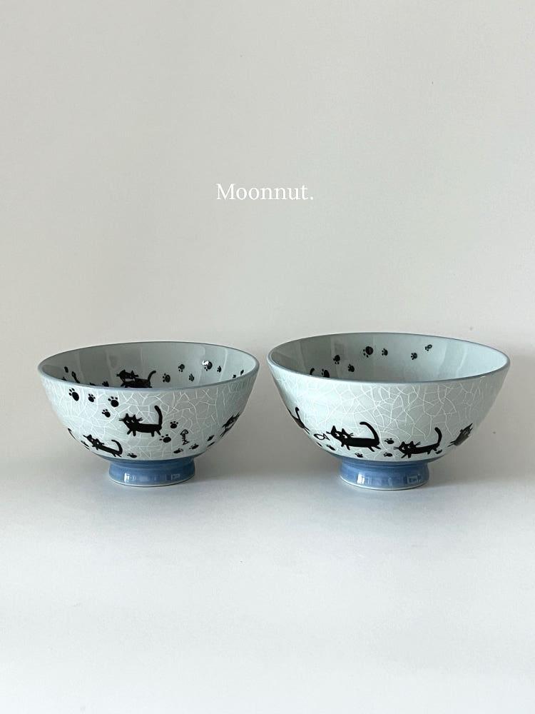 Neko bowl 2size • 고양이 밥그릇 국그릇 공기 요거트볼