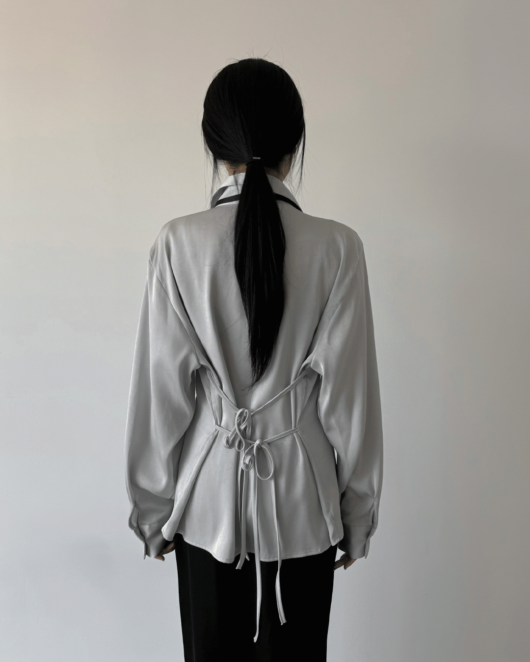 Hourglass satin shirts