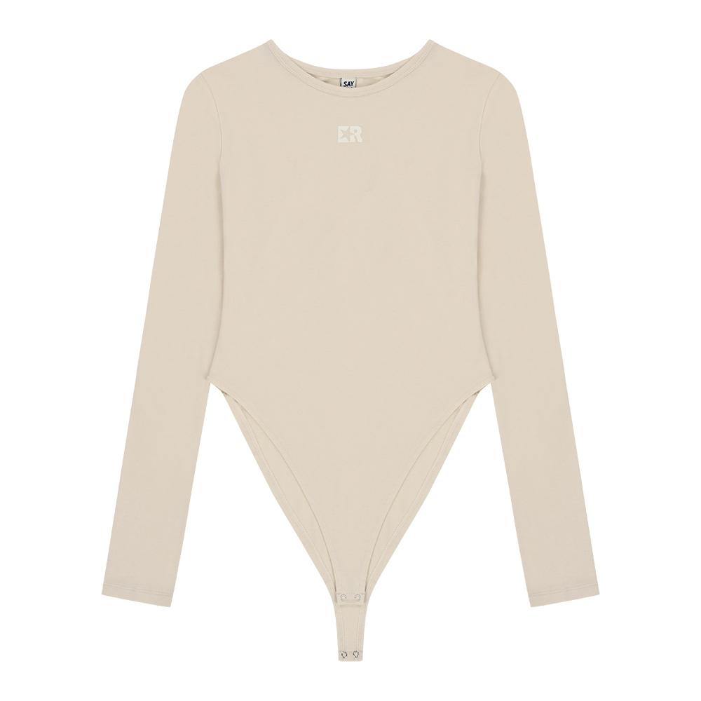 LINE BODY SUIT, BEIGE