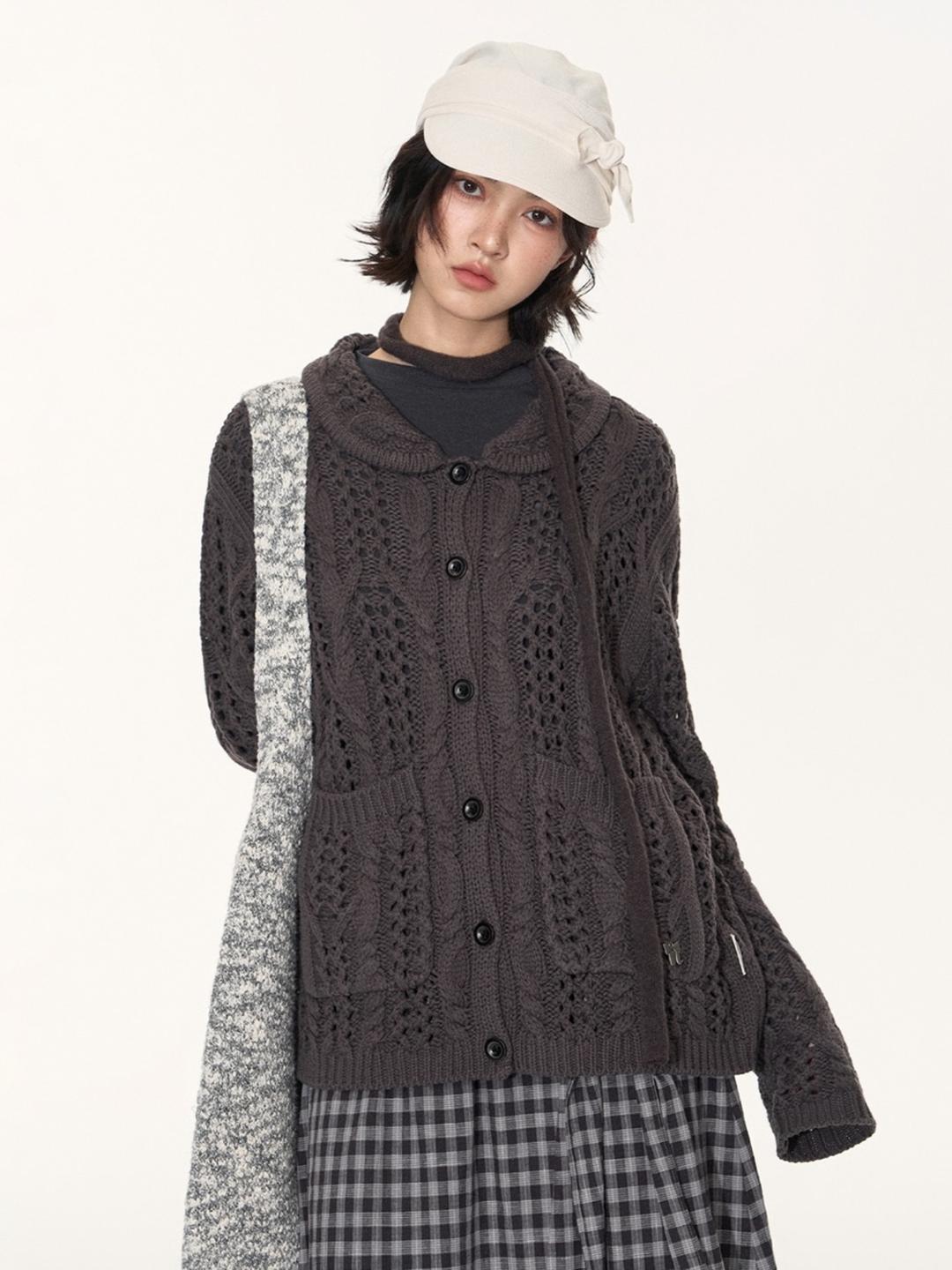 TAKEANAP Vintage Garden Lace Cardigan