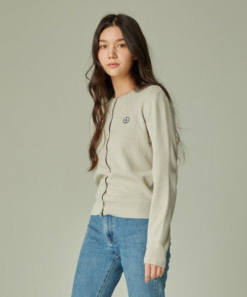 AGP 오가닉 크롭 가디건(W) 클라우드 그레이