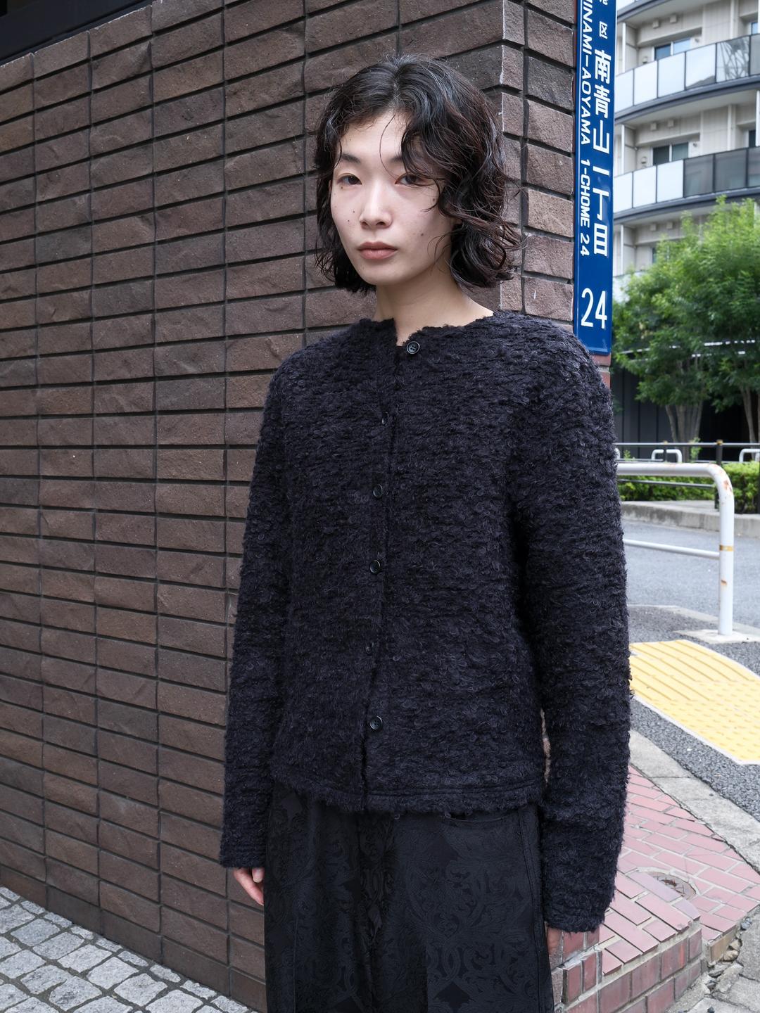 poodle cardigan (black)