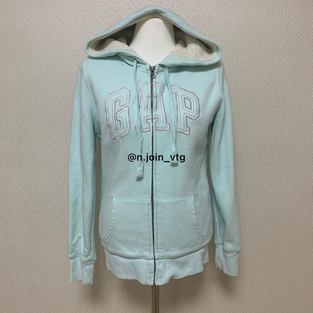 갭 민트 하늘 양털 후드집업 | 후루츠패밀리