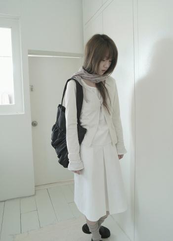 deep V slit cardigan (2c)