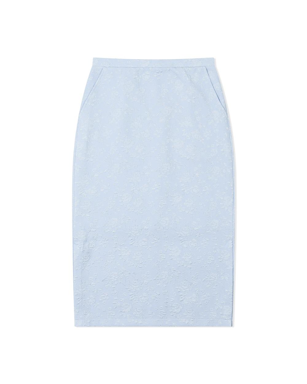 FLORAL JACQUARD SKIRT (2color)