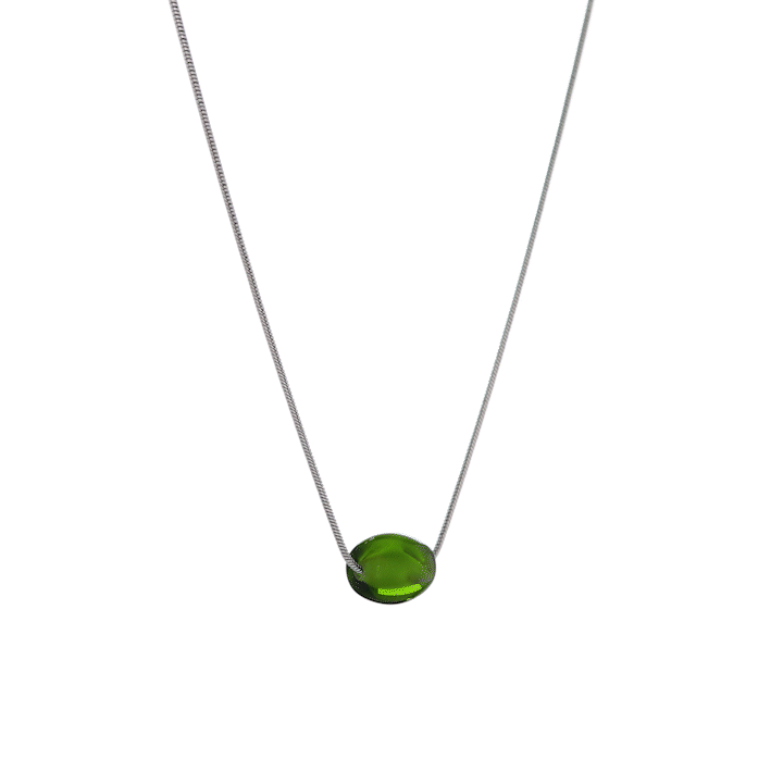 moss green necklace