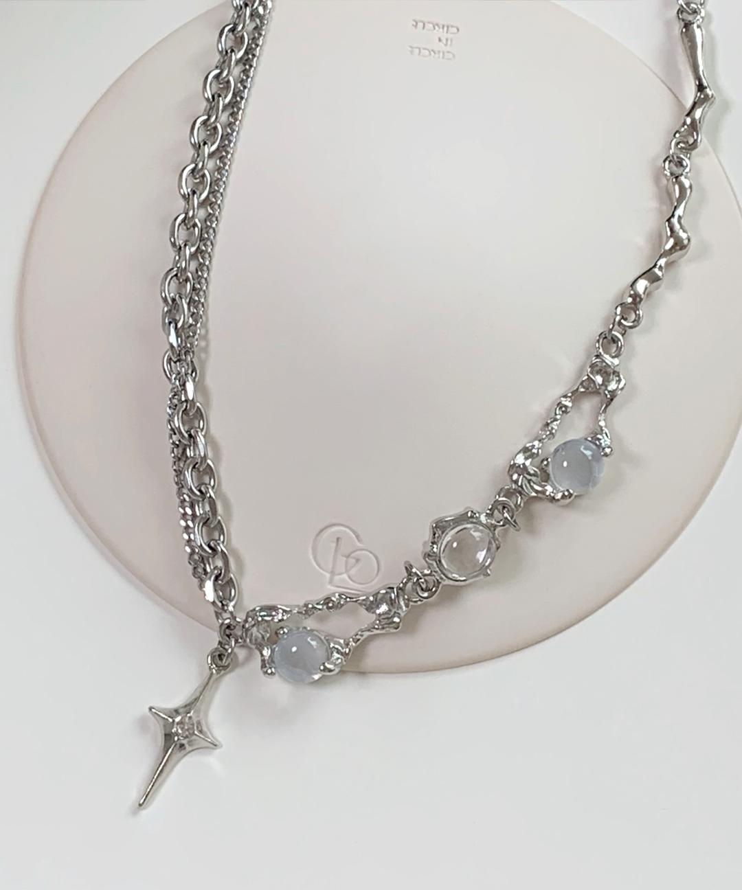 퍼피띵 유기견 후원 y2k 크로스 십자가 펜던트 목걸이 no.144