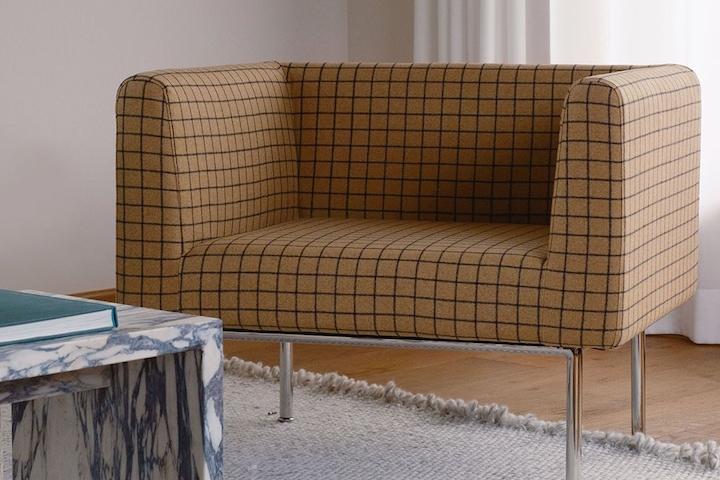 콜드포그 - DUBU EASY CHAIR (YELLOW CHECK)