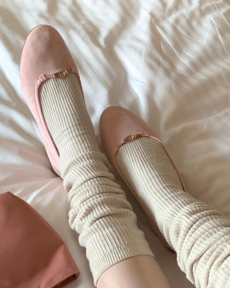 [기획상품] 셀 1CM 징식 스웨이드 베이직 컬러 호피 플랫 슈즈 (9color)