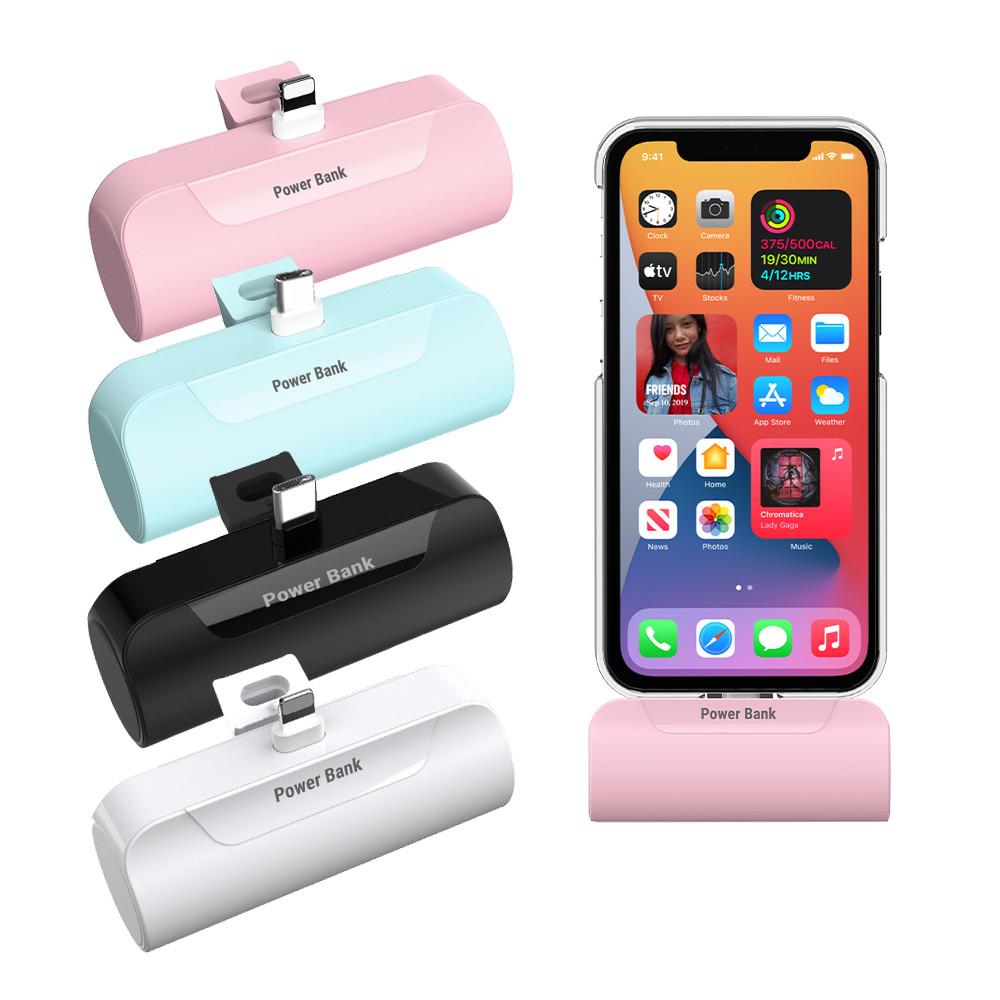 프리미엄 일체형 도킹형 미니 보조배터리 5000mAh C타입 1개+1개