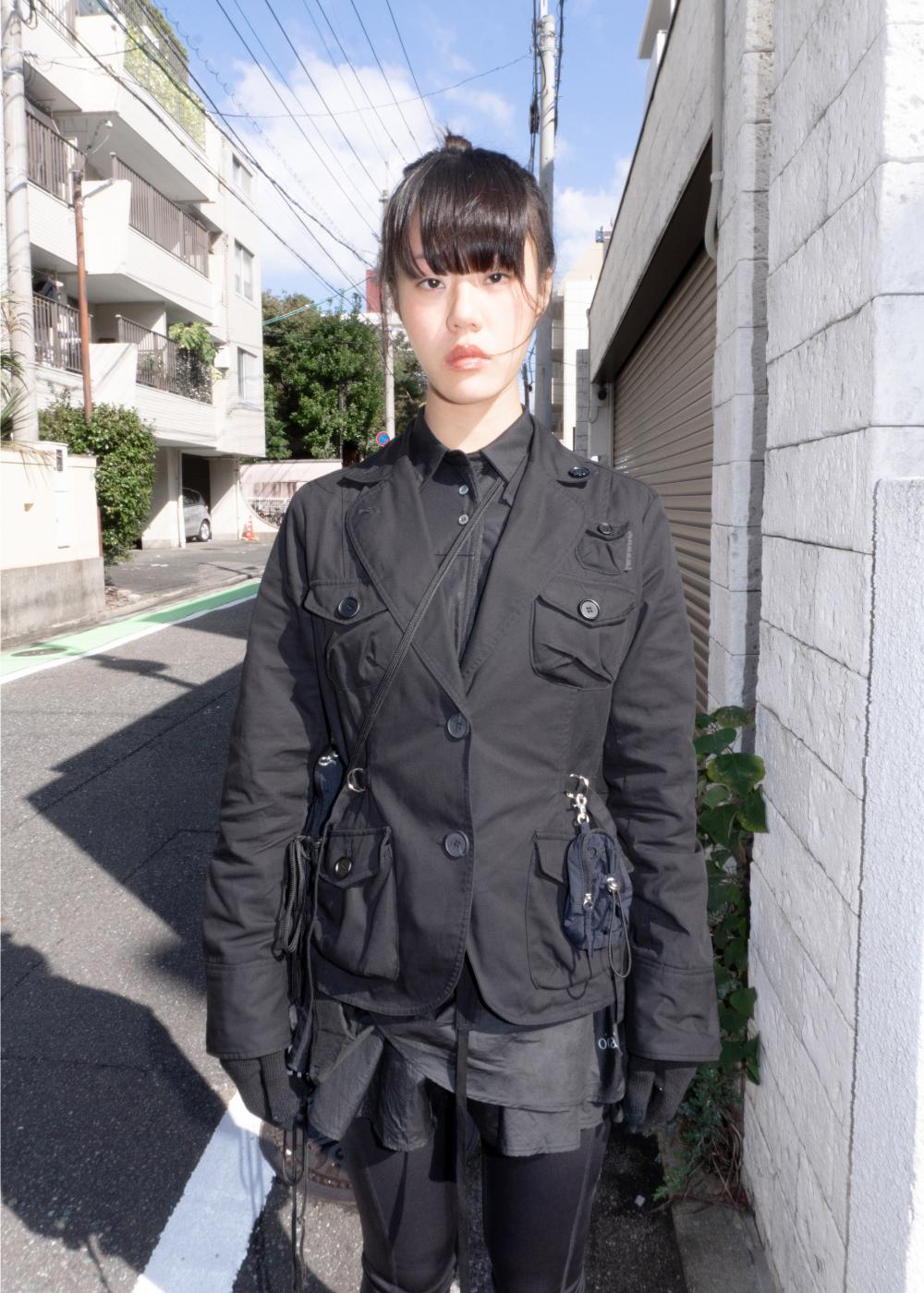 우화  POCKET TRAVEL JACKET BLACK