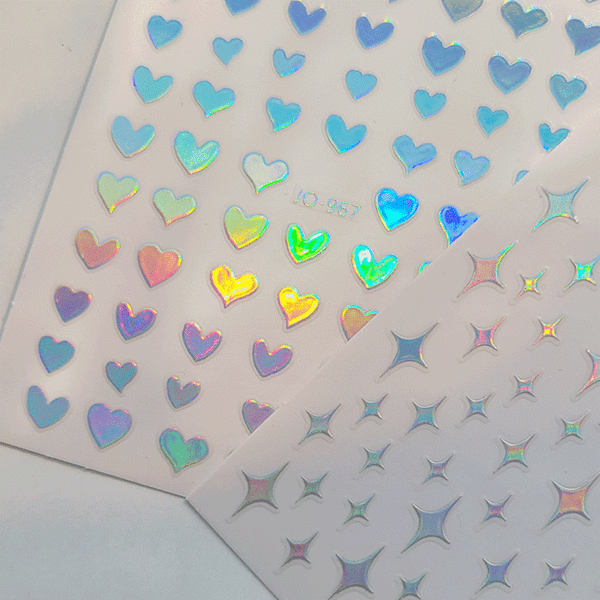 오로라홀로그램 스티커