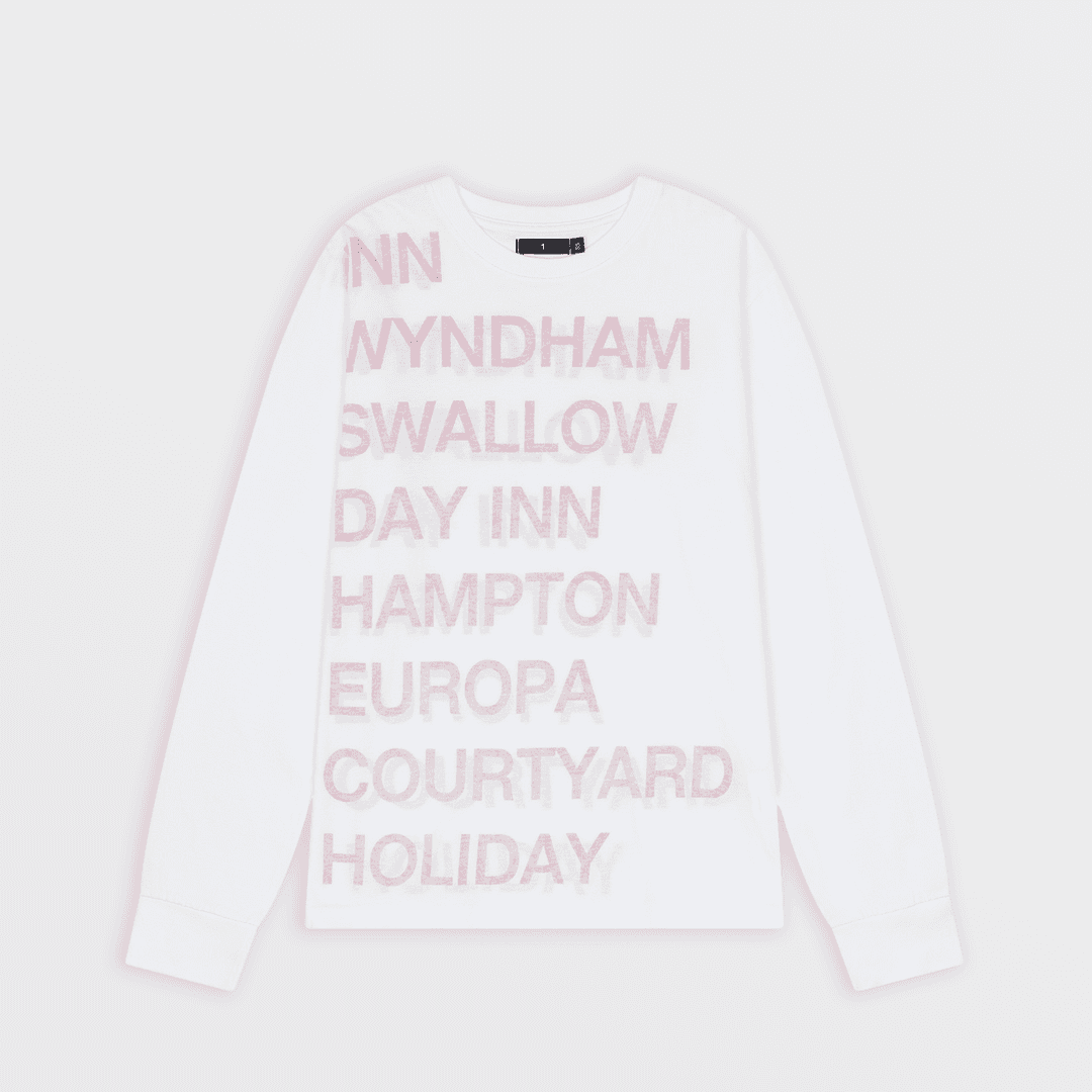 Highway Inn L/S Tee (White/Red)