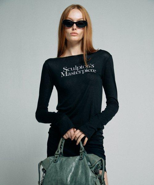 Masterpiece Sheer Top Black