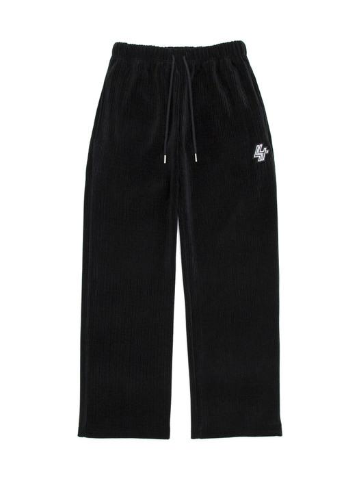 벨벳 코듀로이 와이드 팬츠 블랙
