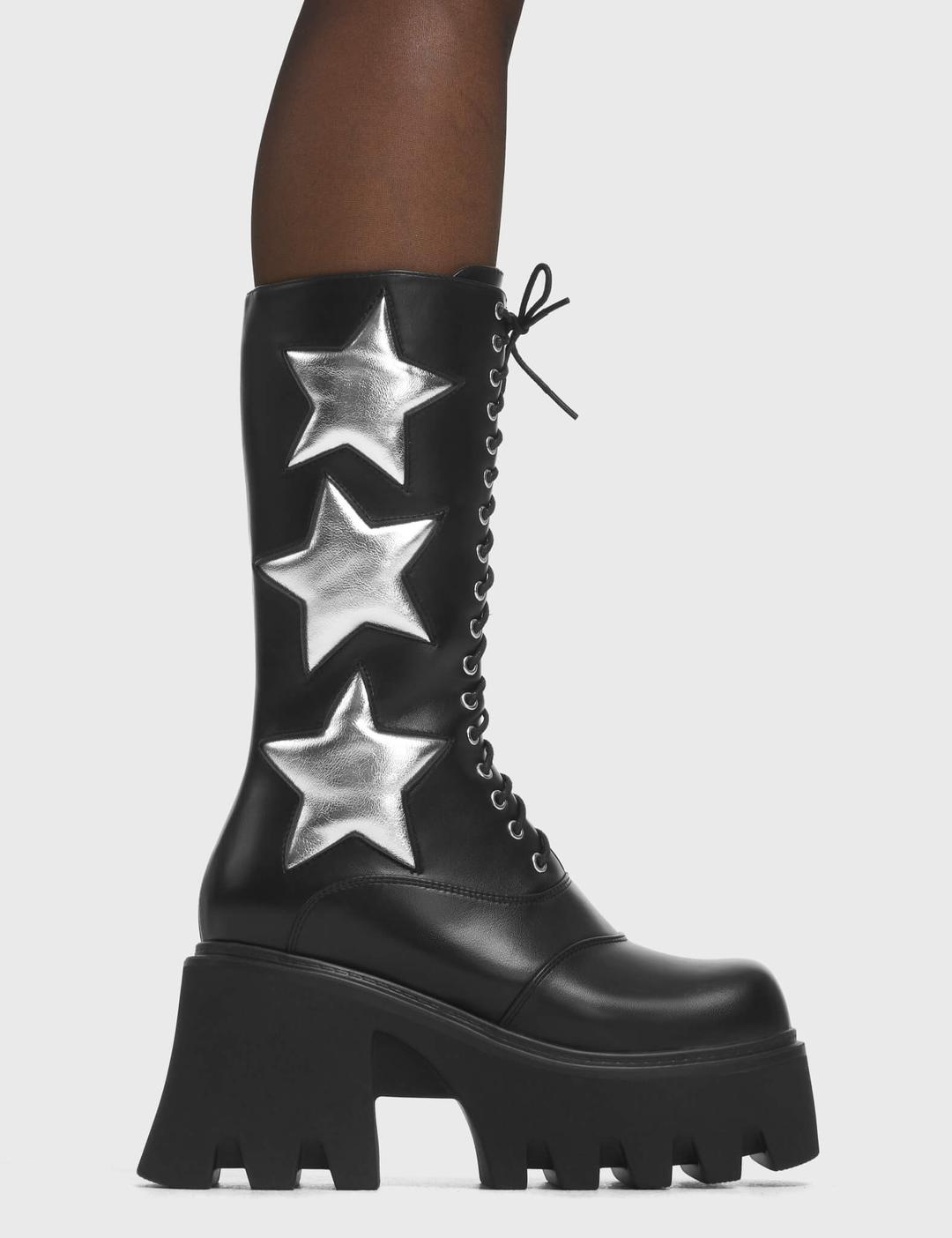 Big League Chunky Platform Calf Boots