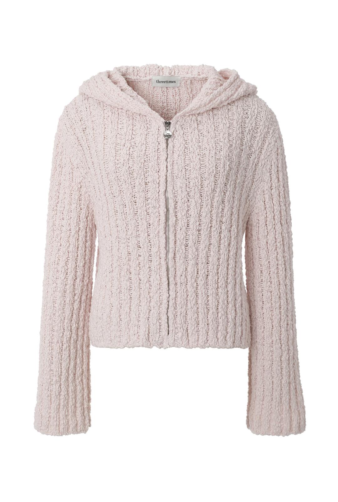 [1st Pre-order] Candle knit hoodie