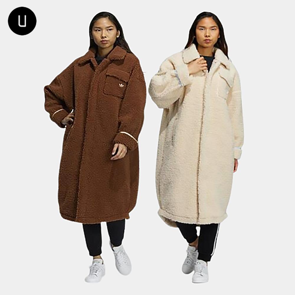 (국내매장판) 아디다스 셰르파 양털 뽀글이 코지 롱 자켓